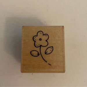 JRL Design flower rubber stamp